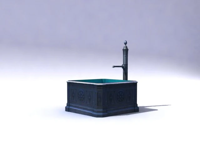 fountainb 3D Model .c4d .max .obj .3ds .fbx .stl .blend 
