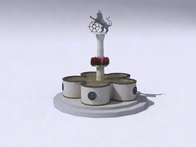 fountaind 3D Model .c4d .max .obj .3ds .fbx .stl .blend 