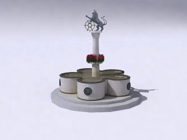fountaind 3D Model .c4d .max .obj .3ds .fbx .stl .blend 