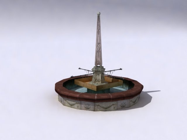 fountaine 3Dモデル .c4d .max .obj .3ds .fbx .stl .blend 