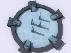 コンテンポラリー噴水 3Dモデル