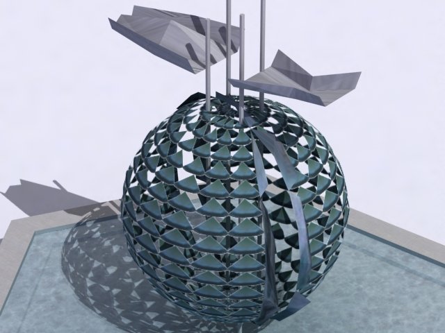 contemporaryfountainb 3D Модель .c4d .max .obj .3ds .fbx .stl .blend 
