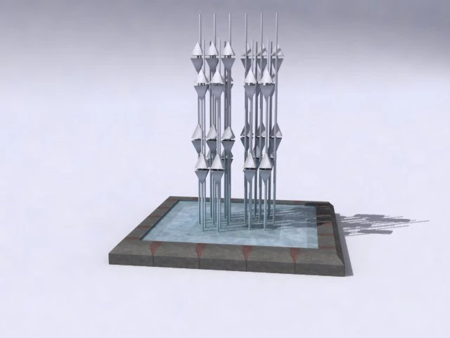 contemporaryfountainc 3D Model .c4d .max .obj .3ds .fbx .stl .blend