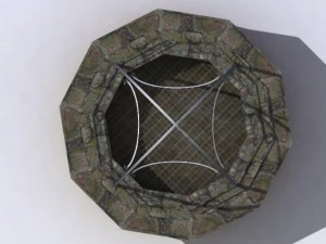 памятник-колодец 3D Модель