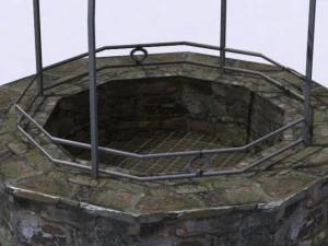 памятник-колодец 3D Модель