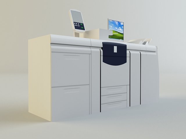 digital printer 3D 모델 .c4d .max .obj .3ds .fbx .stl .blend 