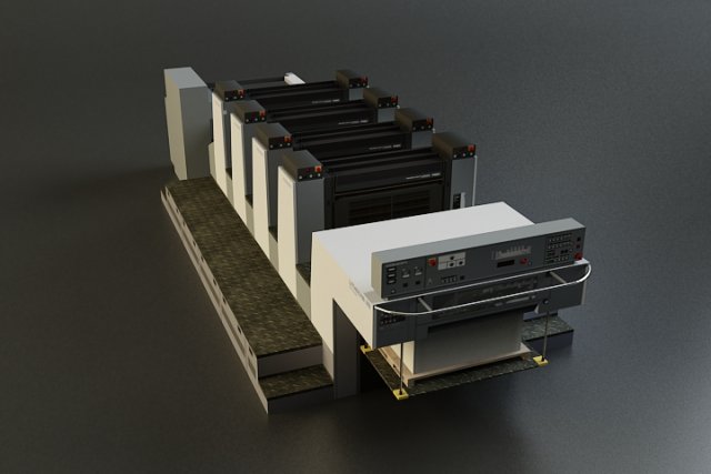 offsetprinter Model 3D .c4d .max .obj .3ds .fbx .stl .blend 