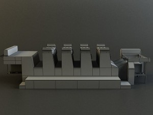 offsetprinter Model 3D
