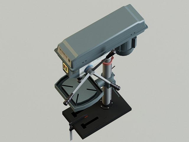 drill machine 3D Модель .c4d .max .obj .3ds .fbx .stl .blend 