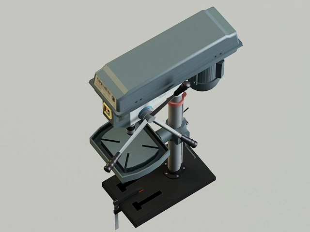 drill machine 3D Model .c4d .max .obj .3ds .fbx .stl .blend 