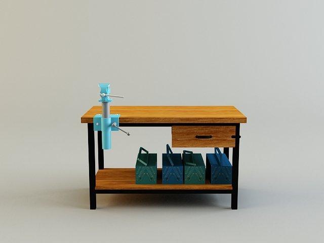 work bench Modello 3D .c4d .max .obj .3ds .fbx .stl .blend 