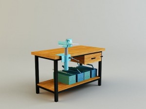 work bench Modello 3D