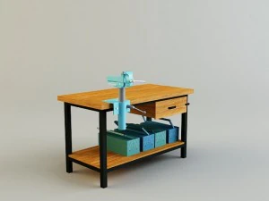 作業台 3Dモデル