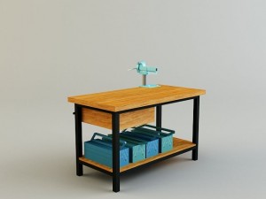 work bench Modello 3D