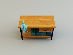 work bench Modello 3D