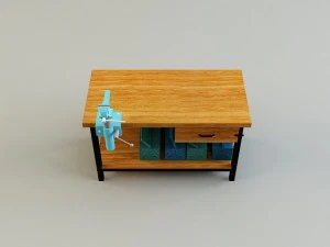 作業台 3Dモデル