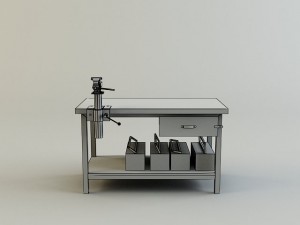 work bench Modello 3D