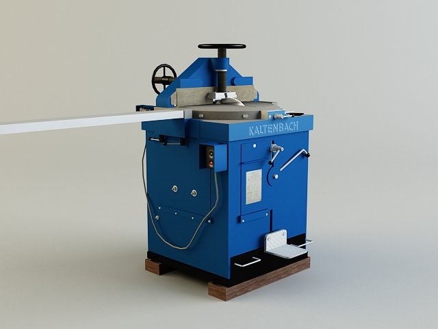 sawmachine Model 3D .c4d .max .obj .3ds .fbx .stl .blend 
