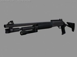 permainan tembakan semi otomatis siap Model 3D