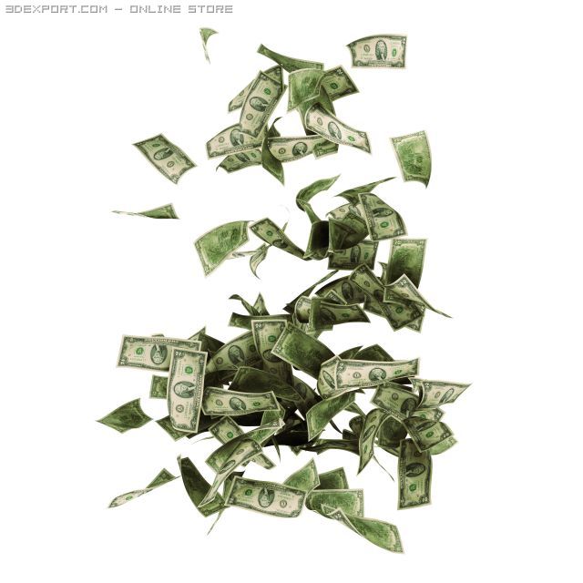 the two dollar banknotes 3D Model .c4d .max .obj .3ds .fbx .stl .blend 
