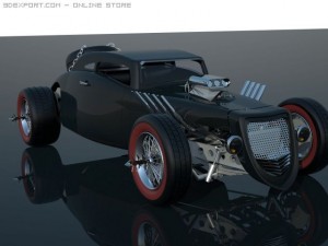 hot rod Modello 3D