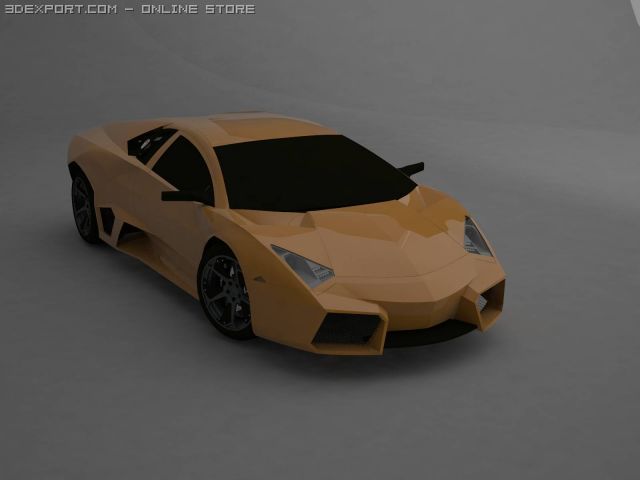 lamborghini reventon 3D 模型 .c4d .max .obj .3ds .fbx .stl .blend 
