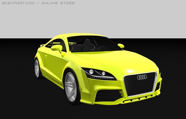 audi tt rs Modèle 3D .c4d .max .obj .3ds .fbx .stl .blend 
