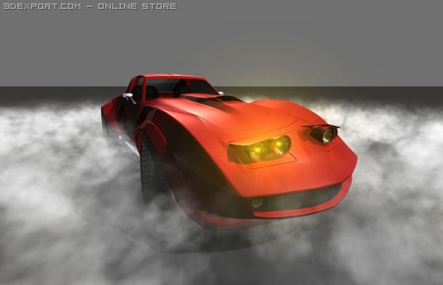 chevrolet corvette c3 3D Модель .c4d .max .obj .3ds .fbx .stl .blend 
