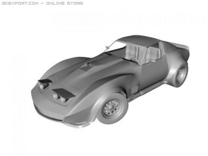 chevrolet corvette c3 3D Модель