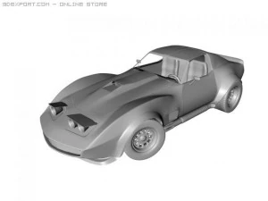 chevrolet corvette c3 3D Model