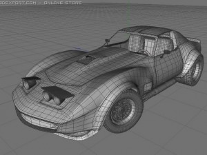 chevrolet corvette c3 3D Модель