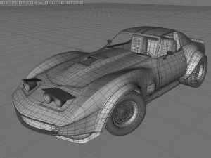 chevrolet corvette c3 3D Model