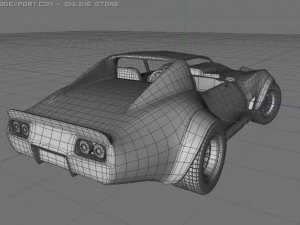 chevrolet corvette c3 3D Model