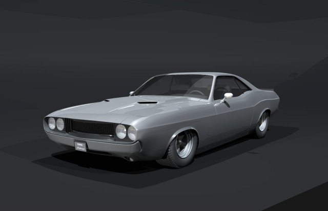 dodoge challenger 3D 모델 .c4d .max .obj .3ds .fbx .stl .blend 