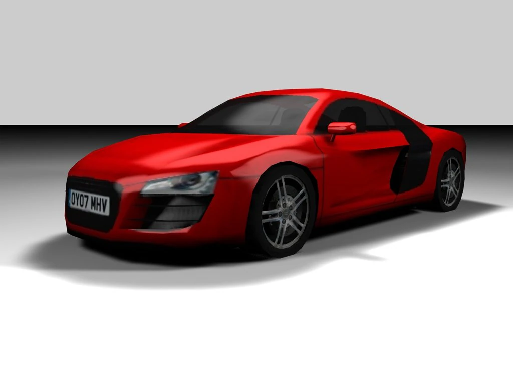 audi r8 low 3D Model .c4d .max .obj .3ds .fbx .stl .blend 