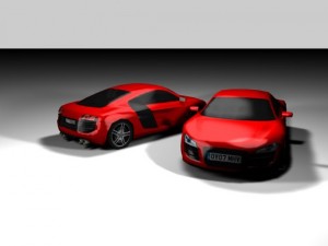 audi r8 low 3D Model