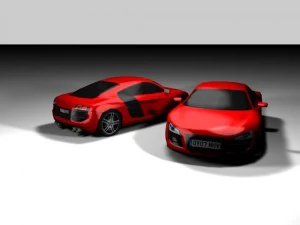 audi r8 low 3D Model