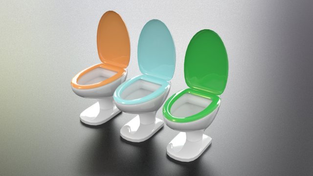 toilet Model 3D .c4d .max .obj .3ds .fbx .stl .blend 