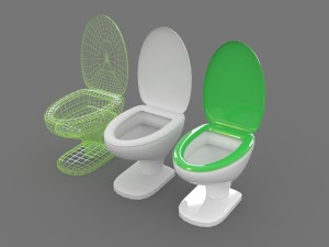 toilet Model 3D