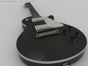 gibson les paul guitar 3D Model