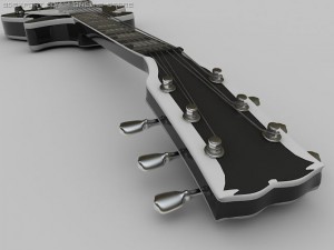 gibson les paul guitar 3D Model