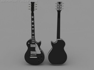 gibson les paul guitar 3D Model