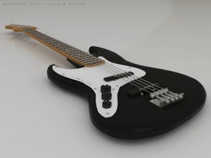 fender jazz bass 3D Модель
