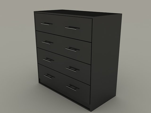 drawer 3D Модель .c4d .max .obj .3ds .fbx .stl .blend 