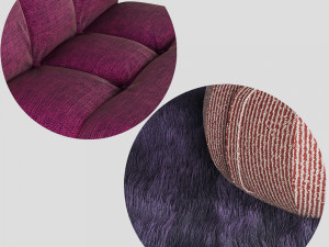 armchair ottoman pouf Modèle 3D
