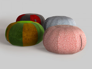 ottoman pouf Model 3D