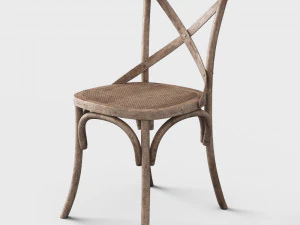 Traditional dining set 3D Model