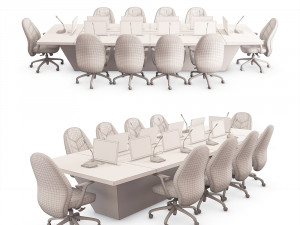 conference set 01 3D 模型