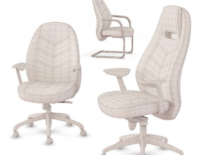 Carbon Office Chair - Solenne Modello 3D