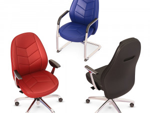 Carbon Office Chair - Solenne Modello 3D